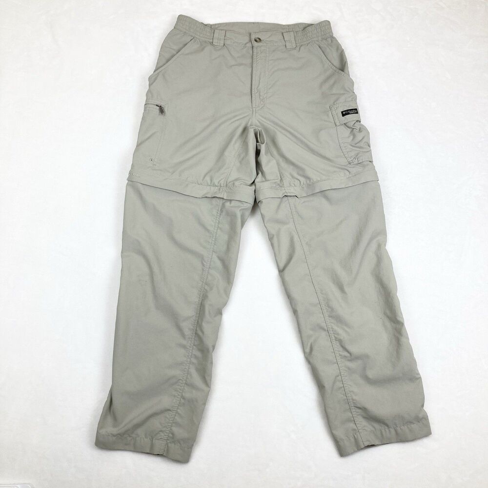 Columbia GRT Convertible Pants Women’s Medium Beige Khaki Zip Off Hiking Outdoor